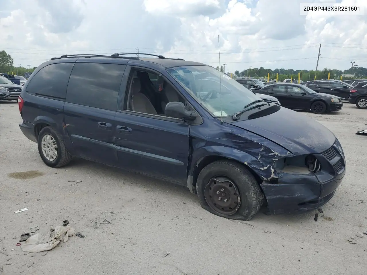 2003 Dodge Grand Caravan Sport VIN: 2D4GP443X3R281601 Lot: 61799035