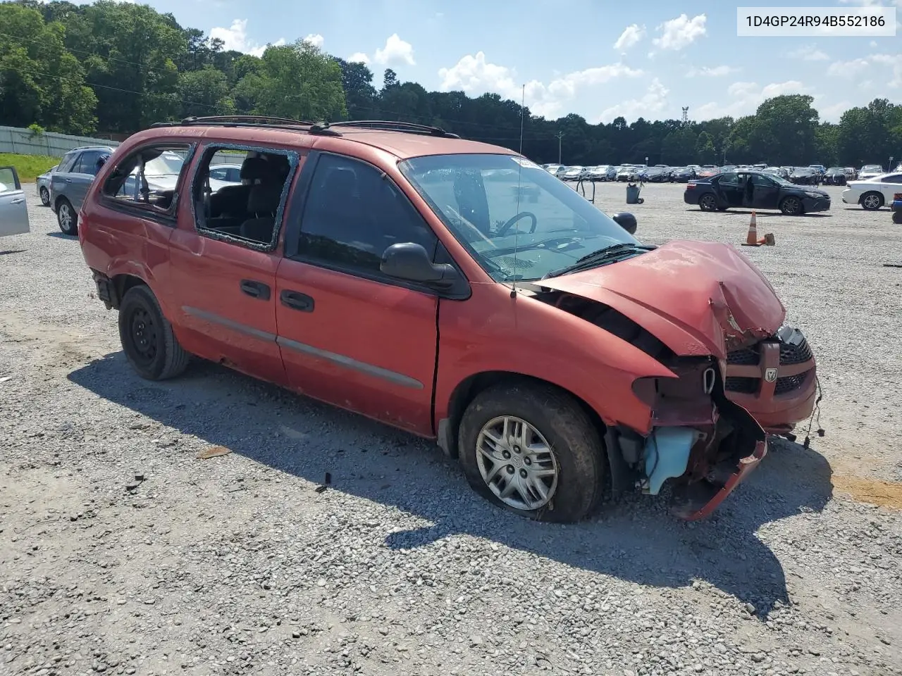 2004 Dodge Grand Caravan Se VIN: 1D4GP24R94B552186 Lot: 62275625