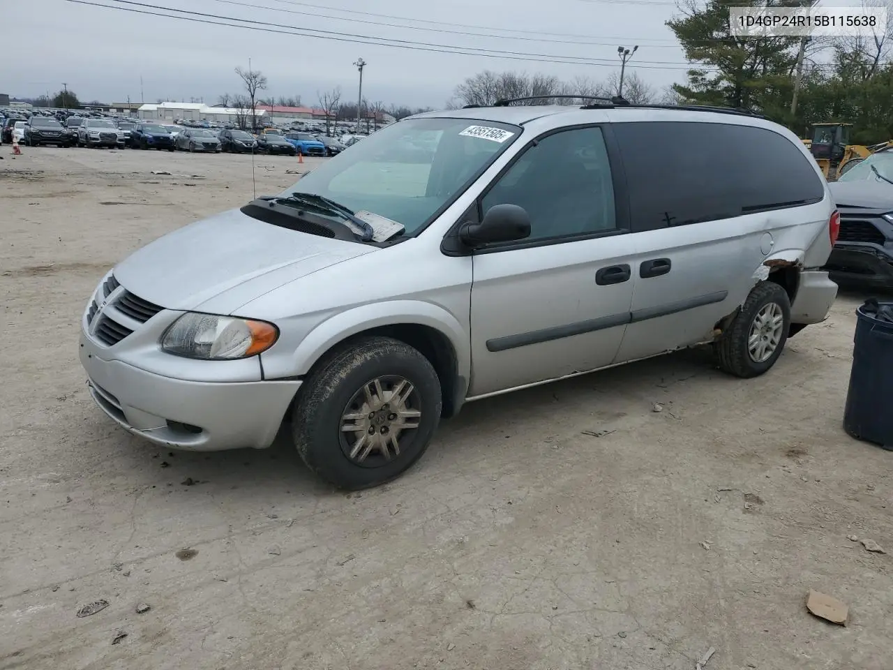 2005 Dodge Grand Caravan Se VIN: 1D4GP24R15B115638 Lot: 43551505
