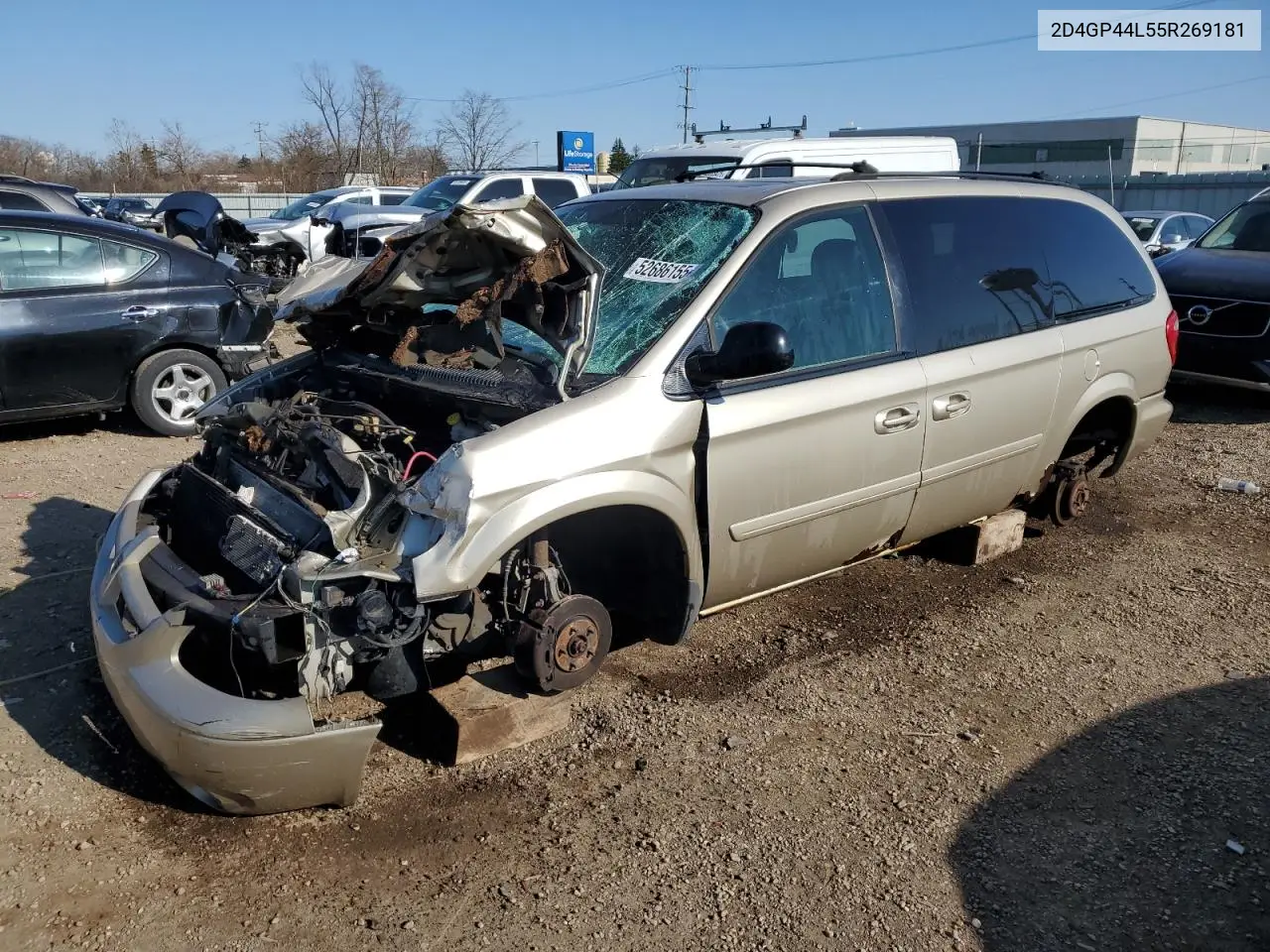 2005 Dodge Grand Caravan Sxt VIN: 2D4GP44L55R269181 Lot: 52686155