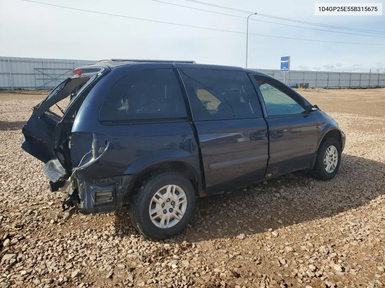 2005 Dodge Caravan Se VIN: 1D4GP25E55B315675 Lot: 53794095