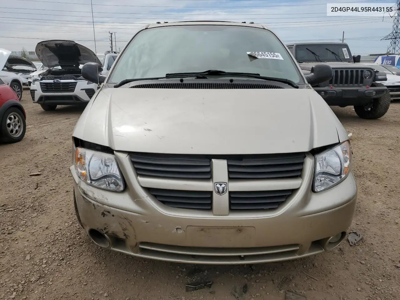2005 Dodge Grand Caravan Sxt VIN: 2D4GP44L95R443155 Lot: 56645155