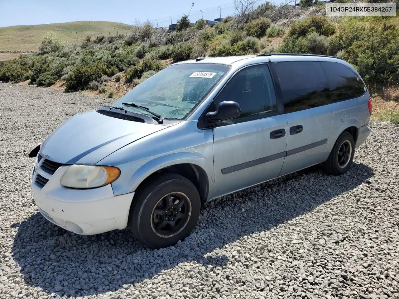 2005 Dodge Grand Caravan Se VIN: 1D4GP24RX5B384267 Lot: 59364325