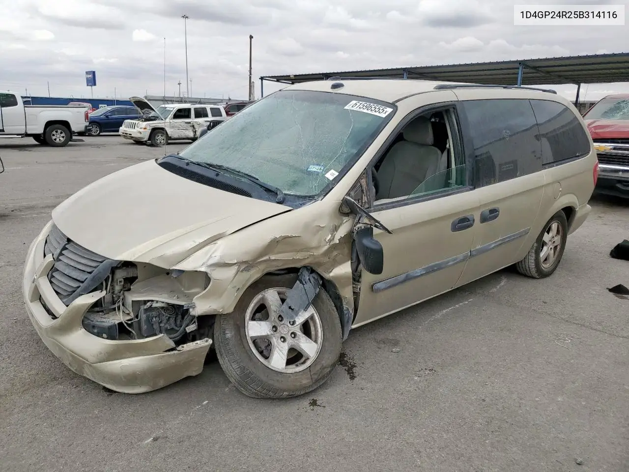 2005 Dodge Grand Caravan Se VIN: 1D4GP24R25B314116 Lot: 61596555