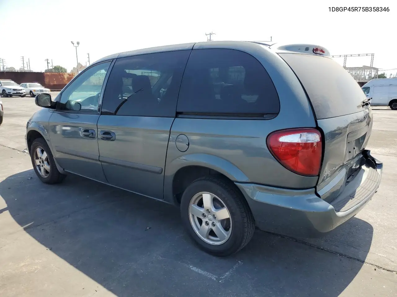 2005 Dodge Caravan Sxt VIN: 1D8GP45R75B358346 Lot: 61619545
