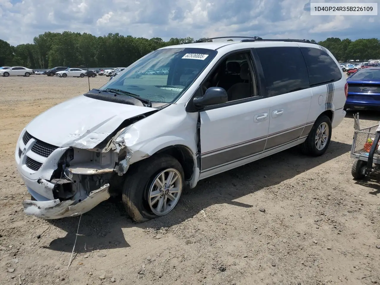 2005 Dodge Grand Caravan Se VIN: 1D4GP24R35B226109 Lot: 62536805