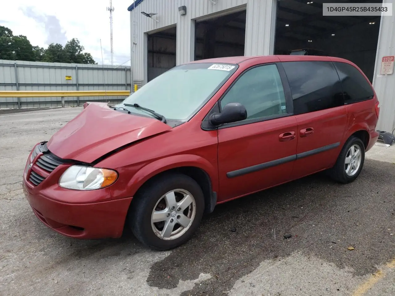 2005 Dodge Caravan Sxt VIN: 1D4GP45R25B435433 Lot: 62675015