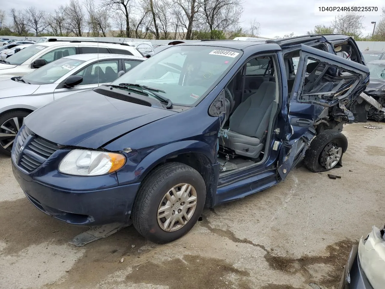 2005 Dodge Grand Caravan Se VIN: 1D4GP24R65B225570 Lot: 87389614