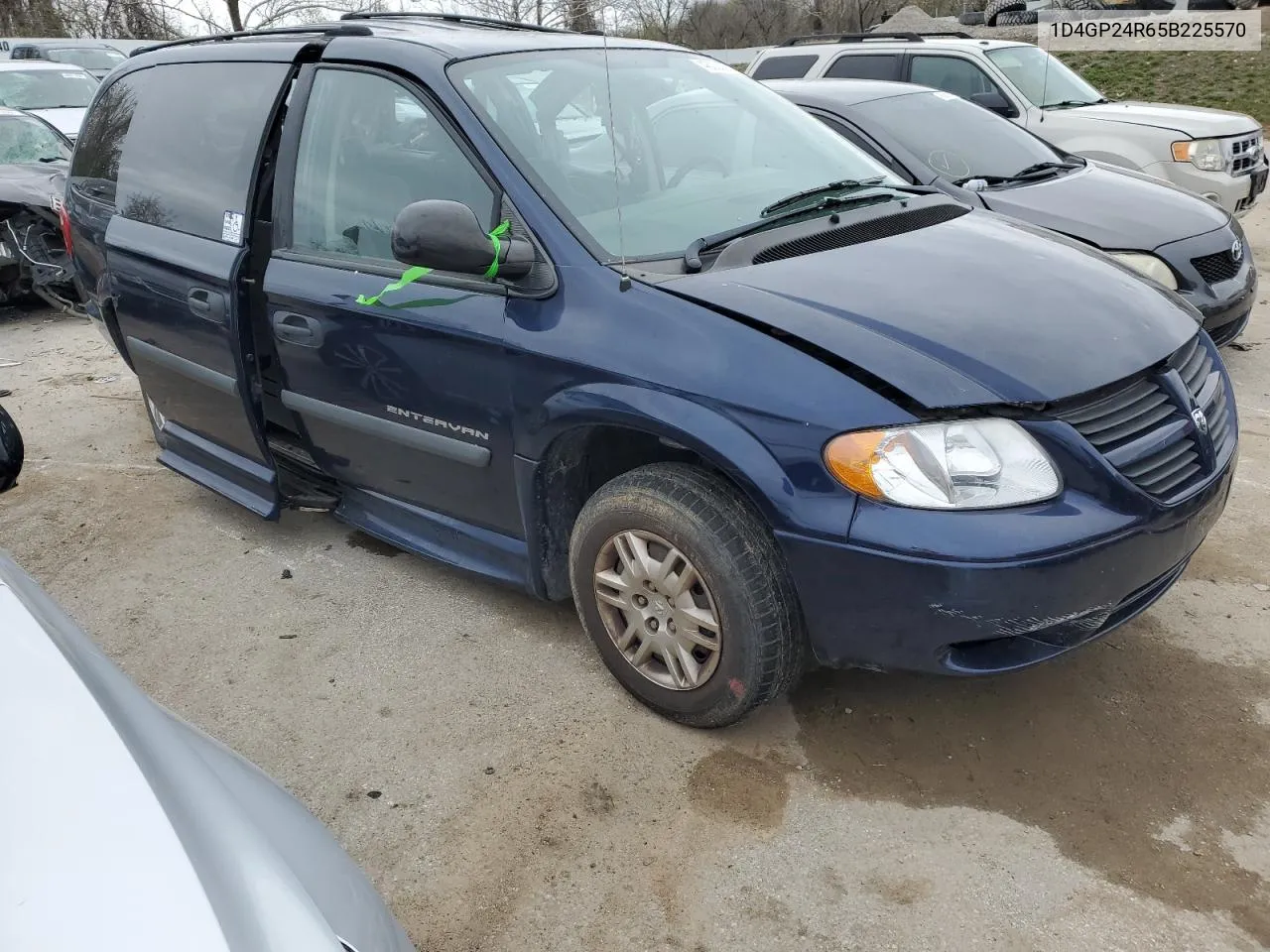 2005 Dodge Grand Caravan Se VIN: 1D4GP24R65B225570 Lot: 87389614