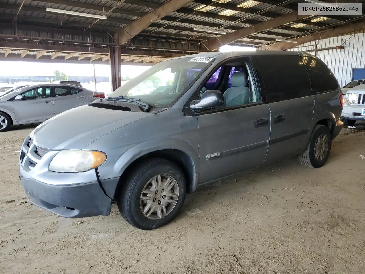 2006 Dodge Caravan Se VIN: 1D4GP25B26B620445 Lot: 44991485
