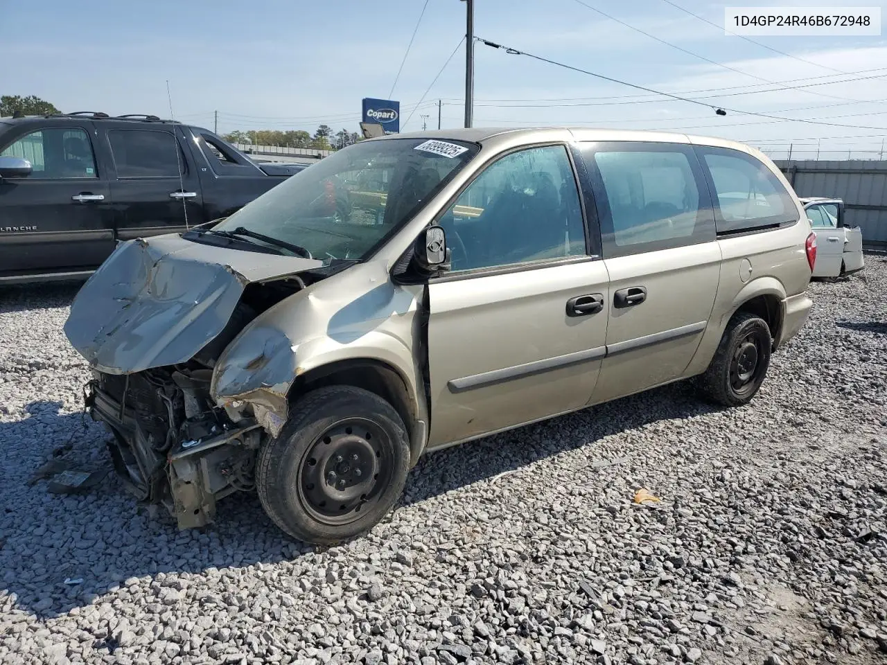 2006 Dodge Grand Caravan Se VIN: 1D4GP24R46B672948 Lot: 50999325
