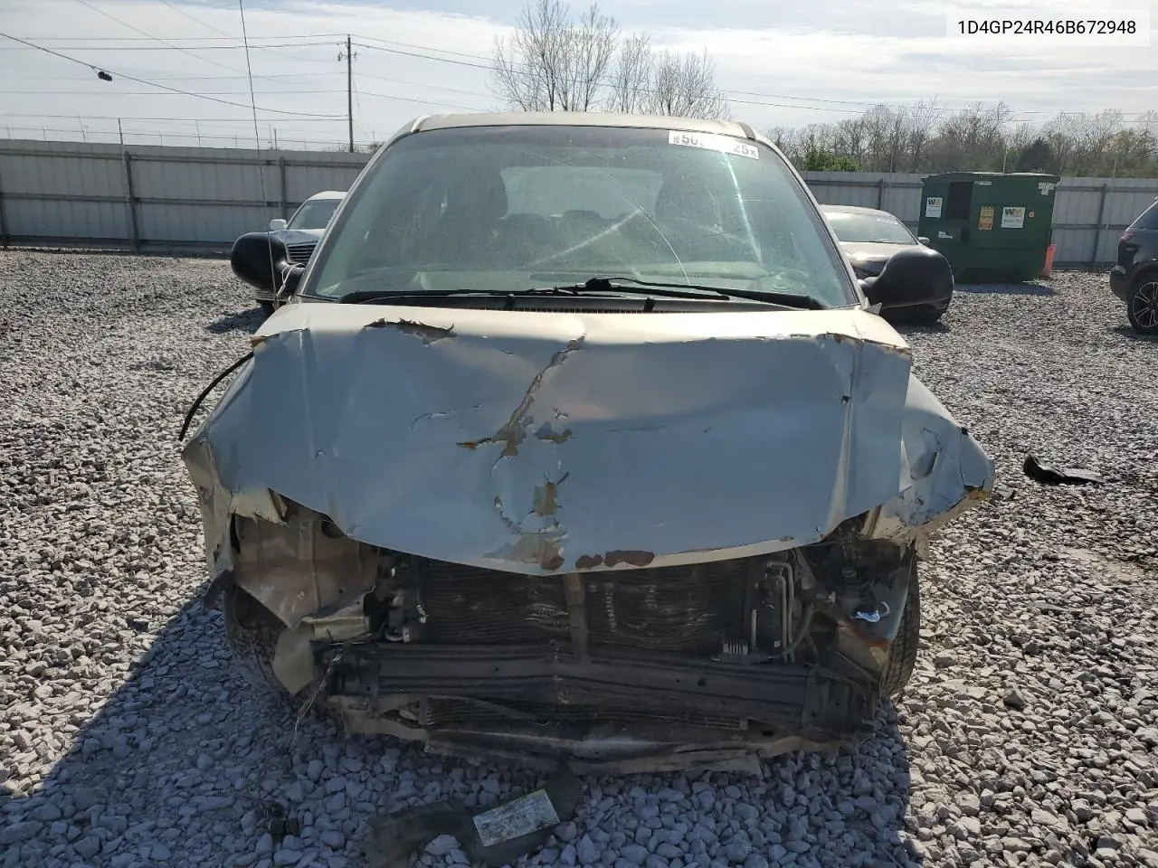 2006 Dodge Grand Caravan Se VIN: 1D4GP24R46B672948 Lot: 50999325