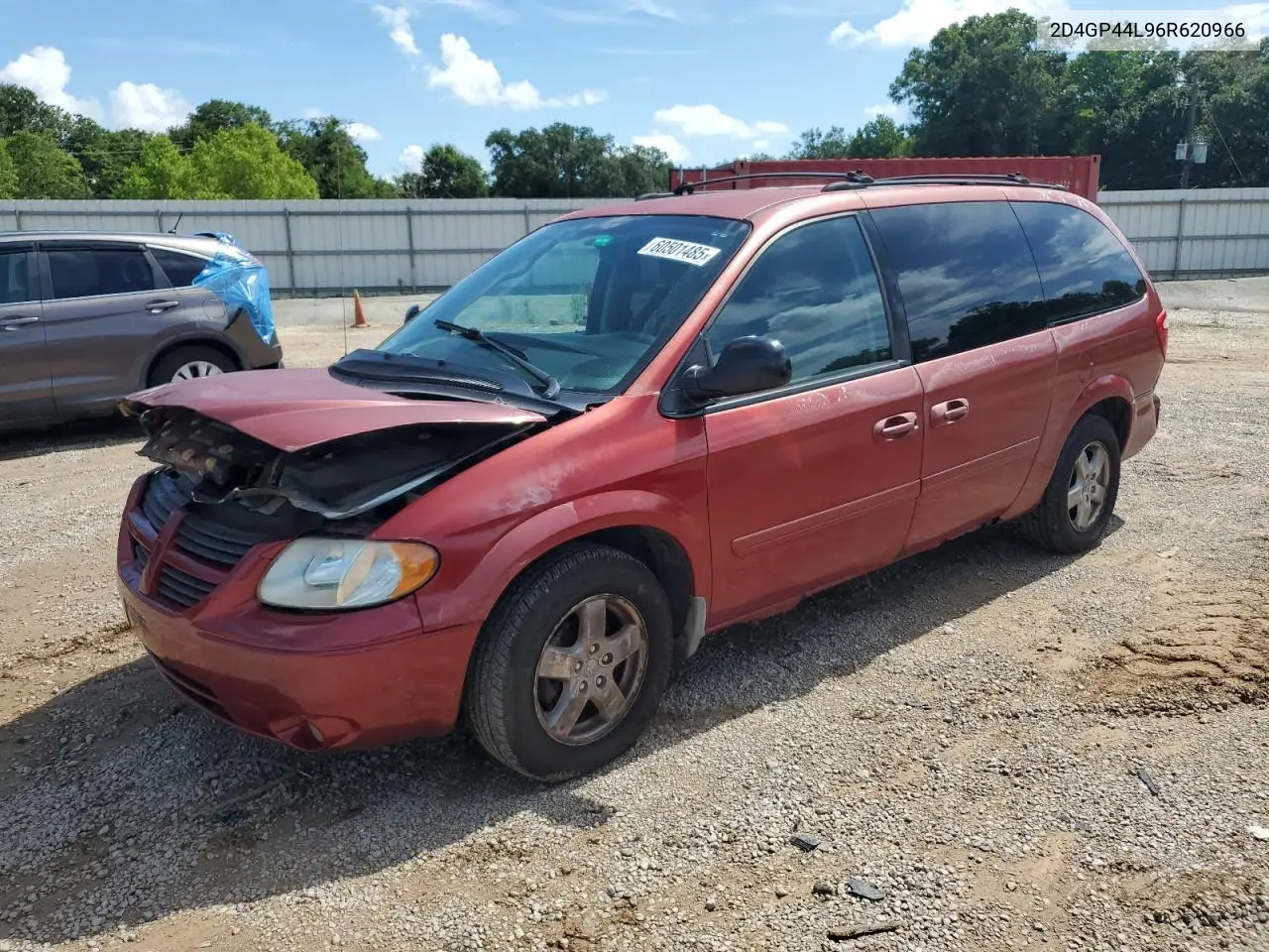 2006 Dodge Grand Caravan Sxt VIN: 2D4GP44L96R620966 Lot: 60501485
