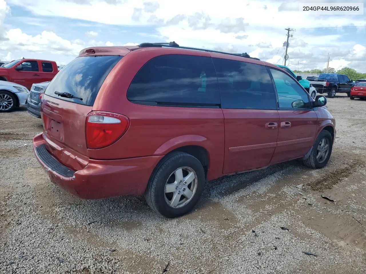 2006 Dodge Grand Caravan Sxt VIN: 2D4GP44L96R620966 Lot: 60501485