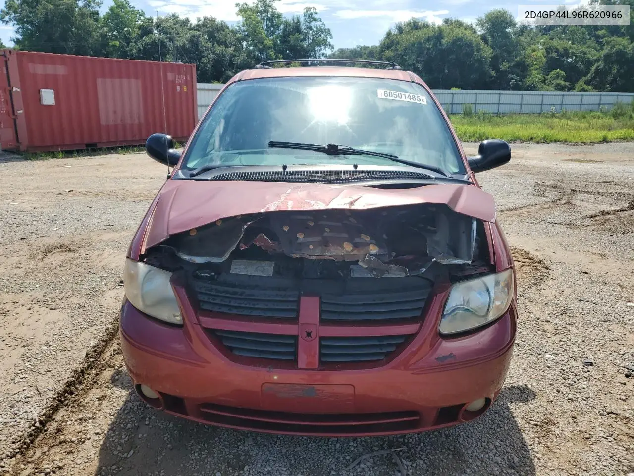 2006 Dodge Grand Caravan Sxt VIN: 2D4GP44L96R620966 Lot: 60501485