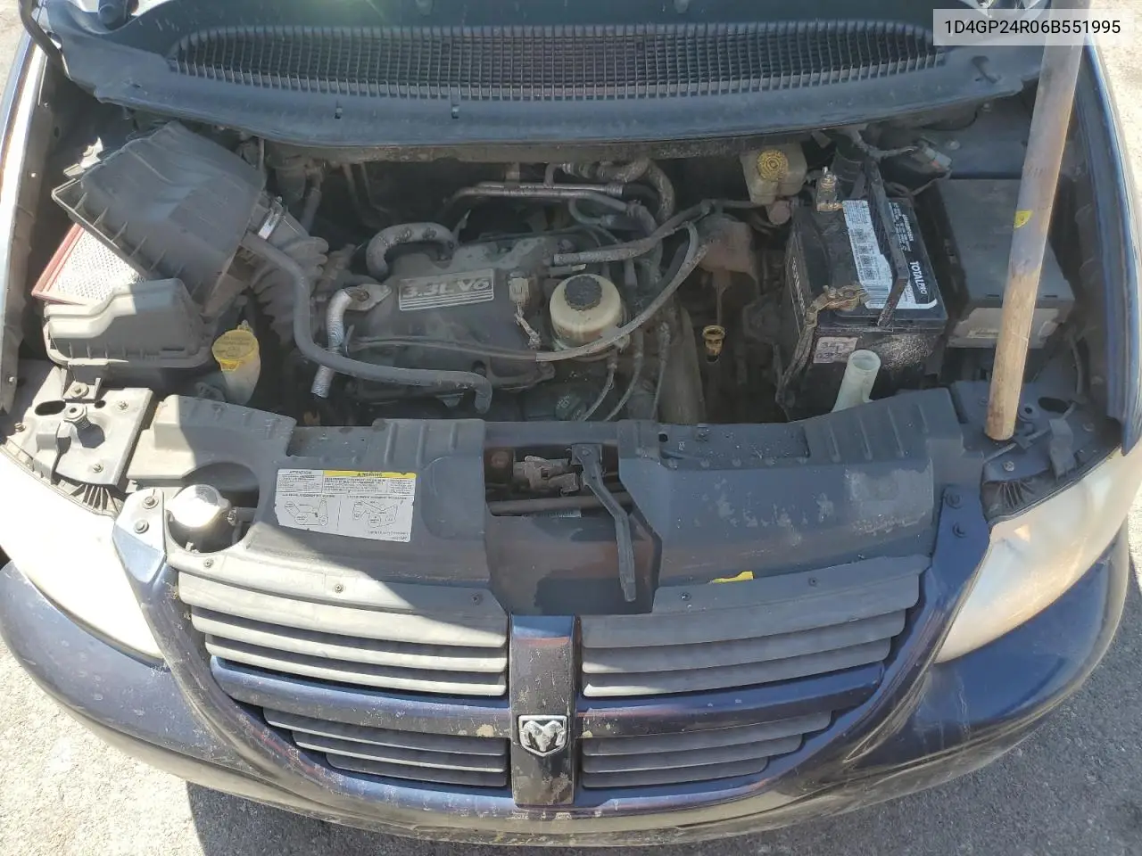 2006 Dodge Grand Caravan Se VIN: 1D4GP24R06B551995 Lot: 61457435