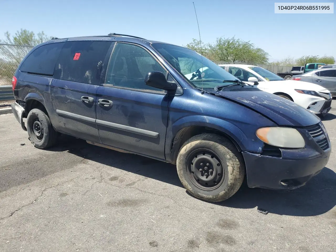 2006 Dodge Grand Caravan Se VIN: 1D4GP24R06B551995 Lot: 61457435