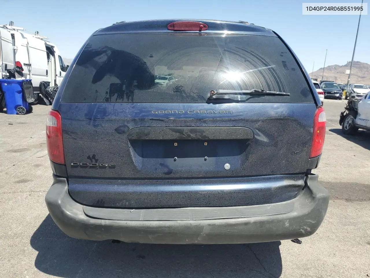 2006 Dodge Grand Caravan Se VIN: 1D4GP24R06B551995 Lot: 61457435