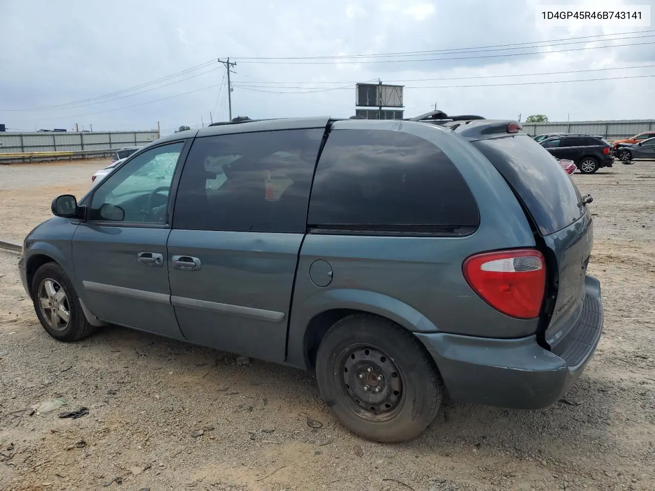 2006 Dodge Caravan Sxt VIN: 1D4GP45R46B743141 Lot: 61961705