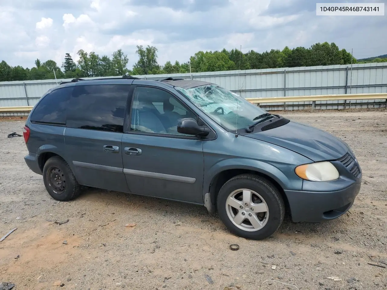 2006 Dodge Caravan Sxt VIN: 1D4GP45R46B743141 Lot: 61961705