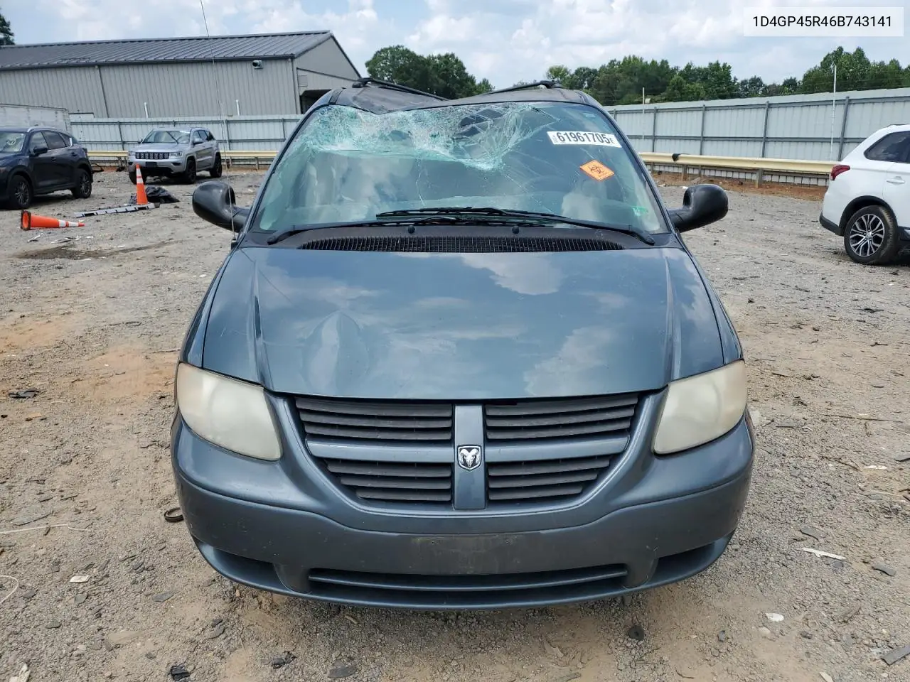 2006 Dodge Caravan Sxt VIN: 1D4GP45R46B743141 Lot: 61961705