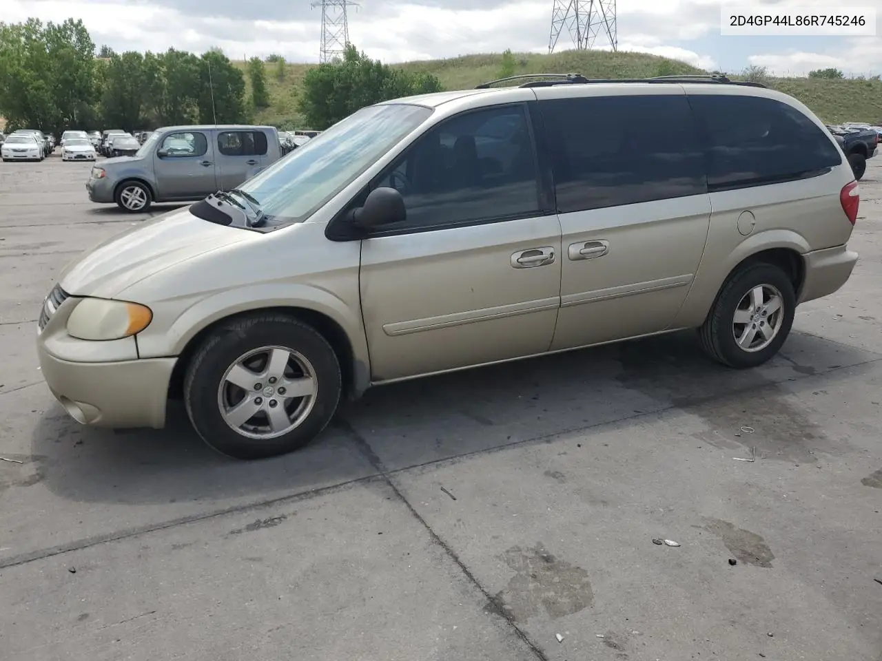 2006 Dodge Grand Caravan Sxt VIN: 2D4GP44L86R745246 Lot: 62127855