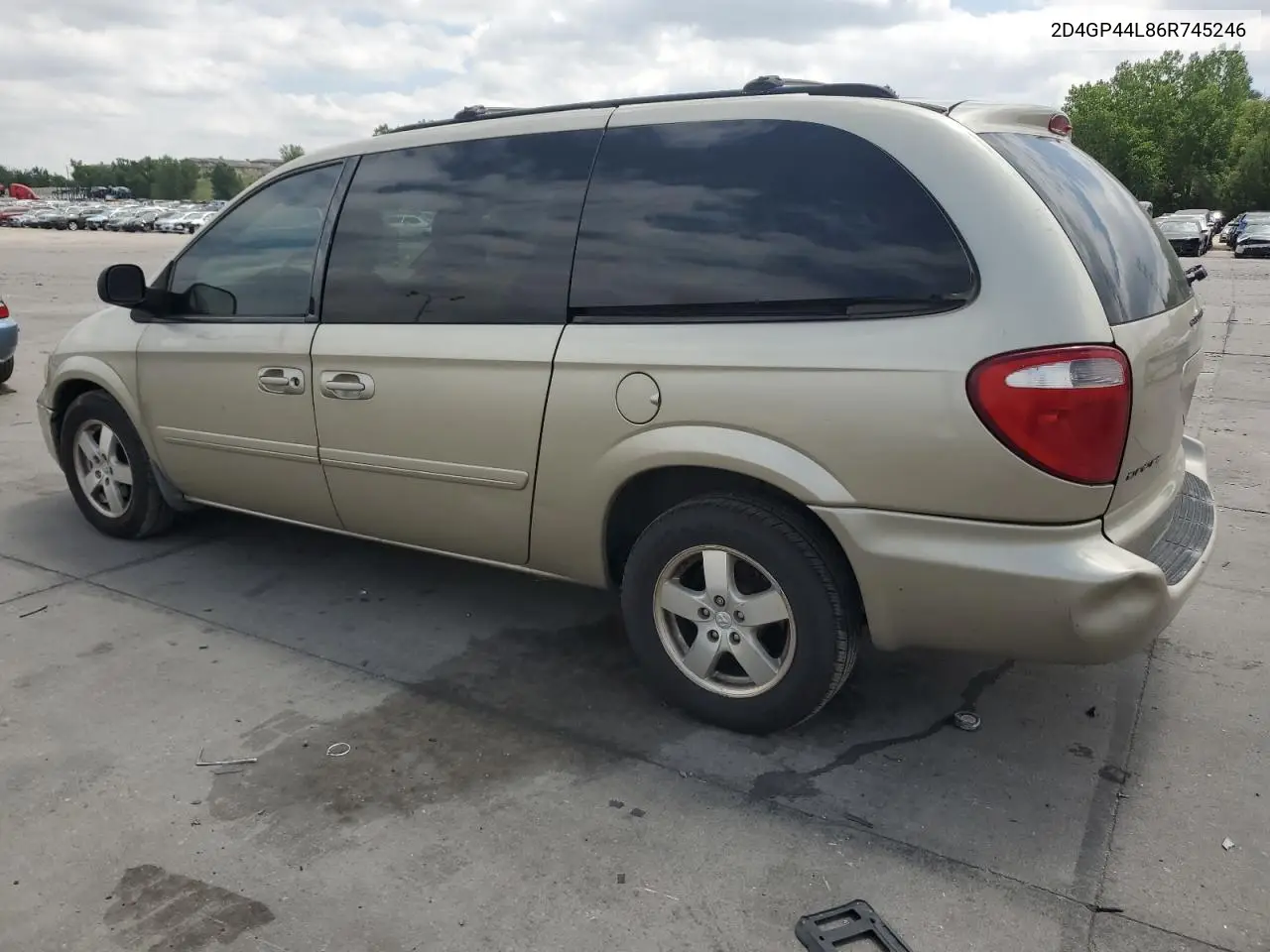 2006 Dodge Grand Caravan Sxt VIN: 2D4GP44L86R745246 Lot: 62127855