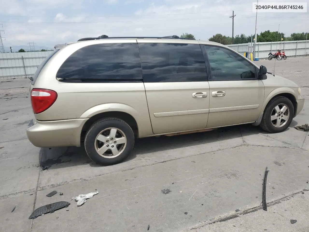 2006 Dodge Grand Caravan Sxt VIN: 2D4GP44L86R745246 Lot: 62127855