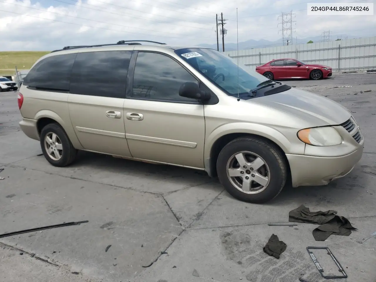 2006 Dodge Grand Caravan Sxt VIN: 2D4GP44L86R745246 Lot: 62127855