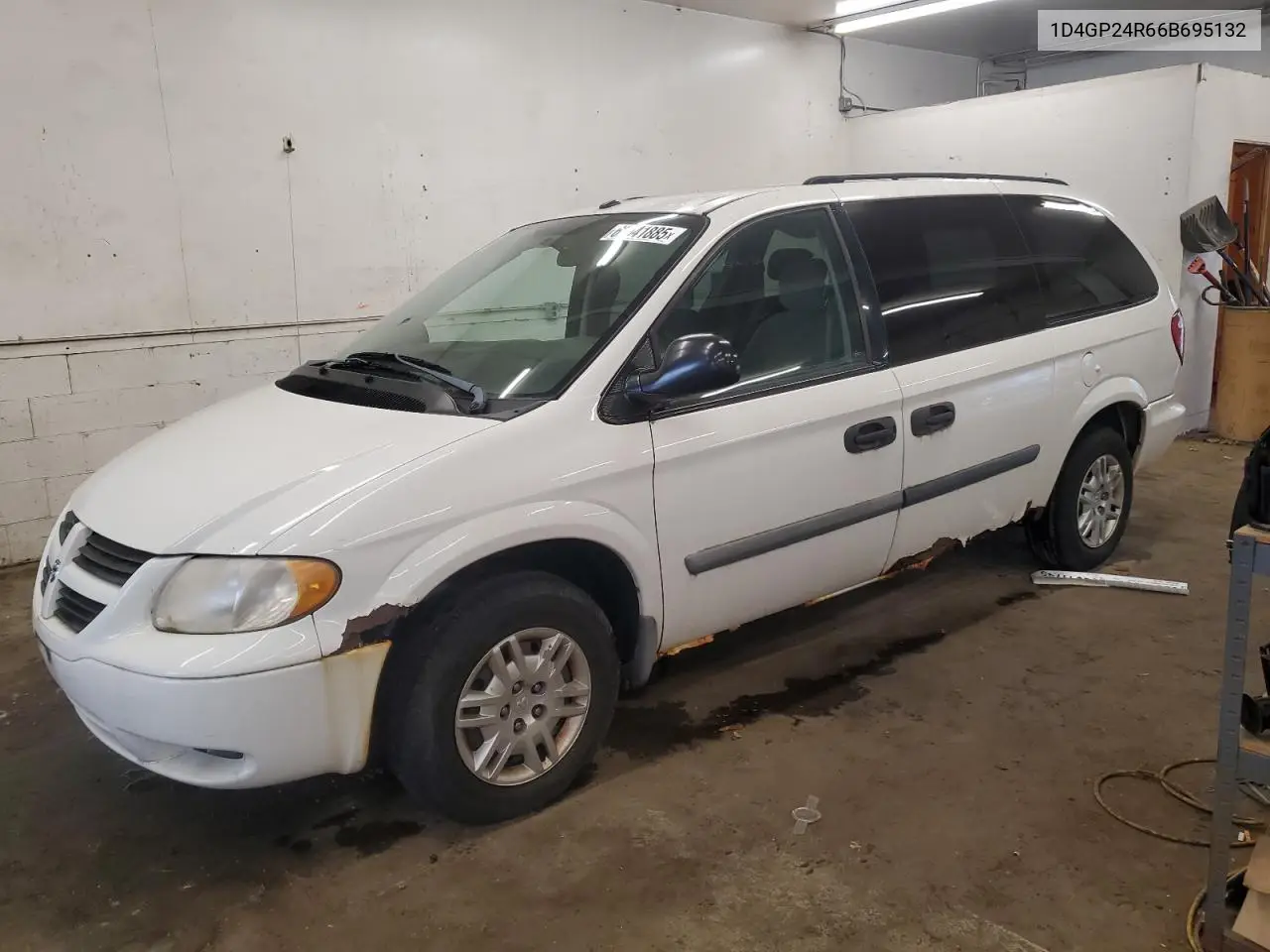 2006 Dodge Grand Caravan Se VIN: 1D4GP24R66B695132 Lot: 62541885