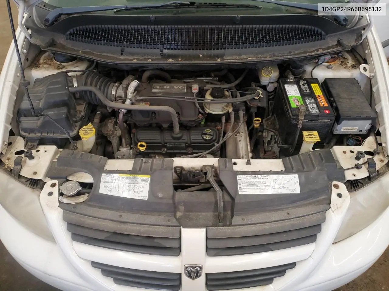 2006 Dodge Grand Caravan Se VIN: 1D4GP24R66B695132 Lot: 62541885