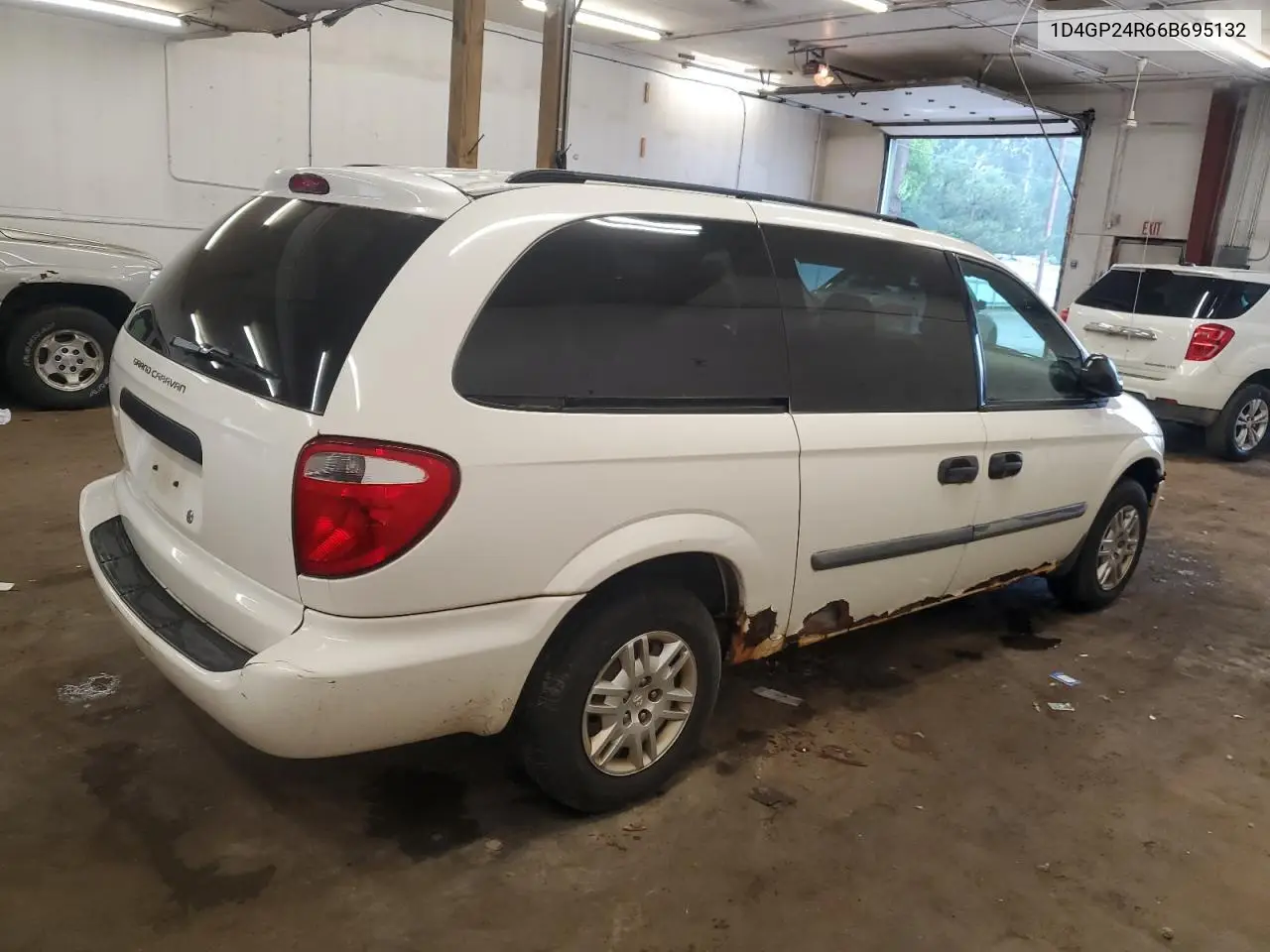 2006 Dodge Grand Caravan Se VIN: 1D4GP24R66B695132 Lot: 62541885