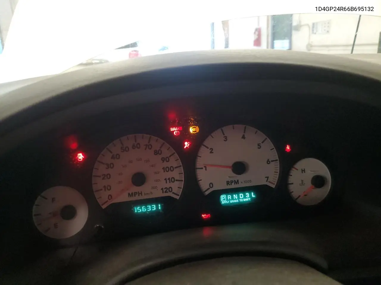 2006 Dodge Grand Caravan Se VIN: 1D4GP24R66B695132 Lot: 62541885