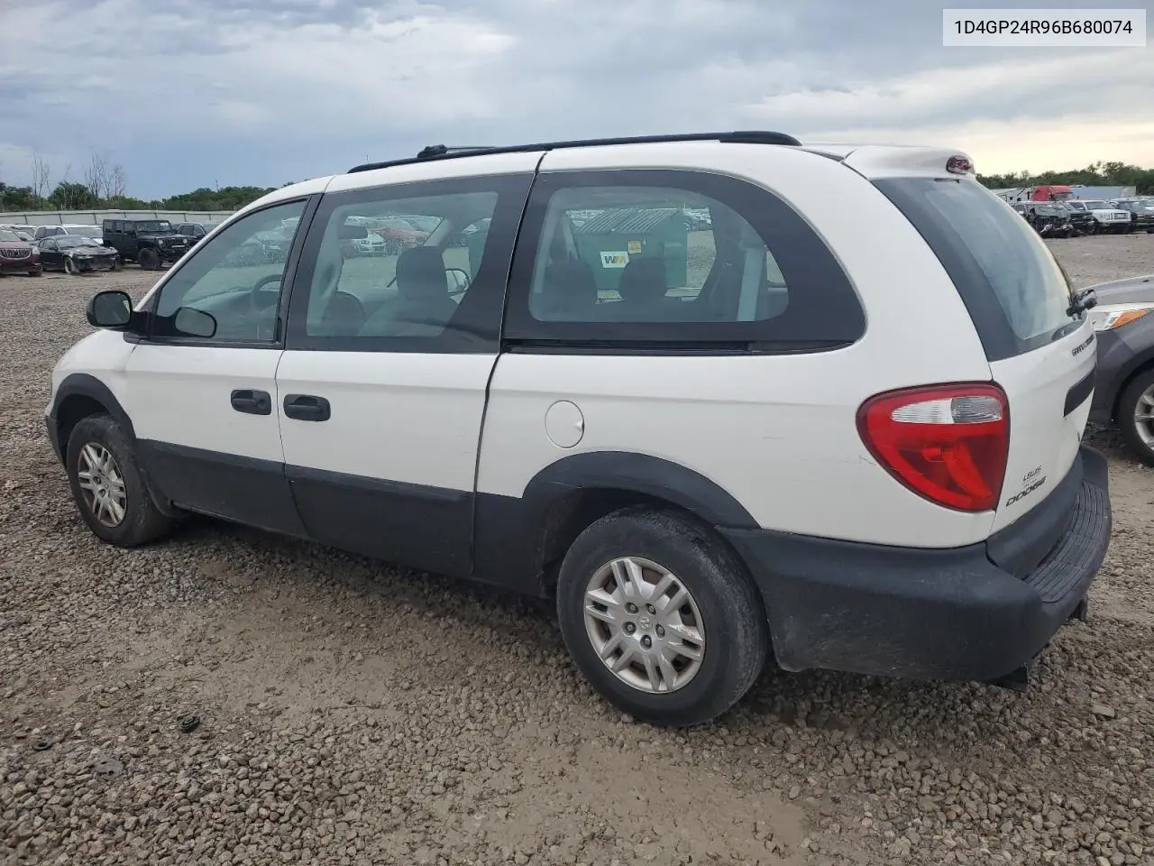 2006 Dodge Grand Caravan Se VIN: 1D4GP24R96B680074 Lot: 62687525