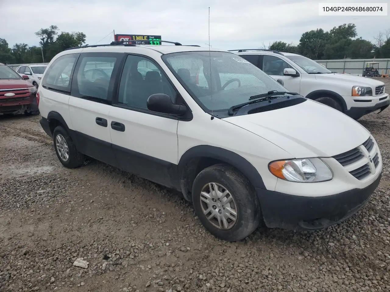 2006 Dodge Grand Caravan Se VIN: 1D4GP24R96B680074 Lot: 62687525
