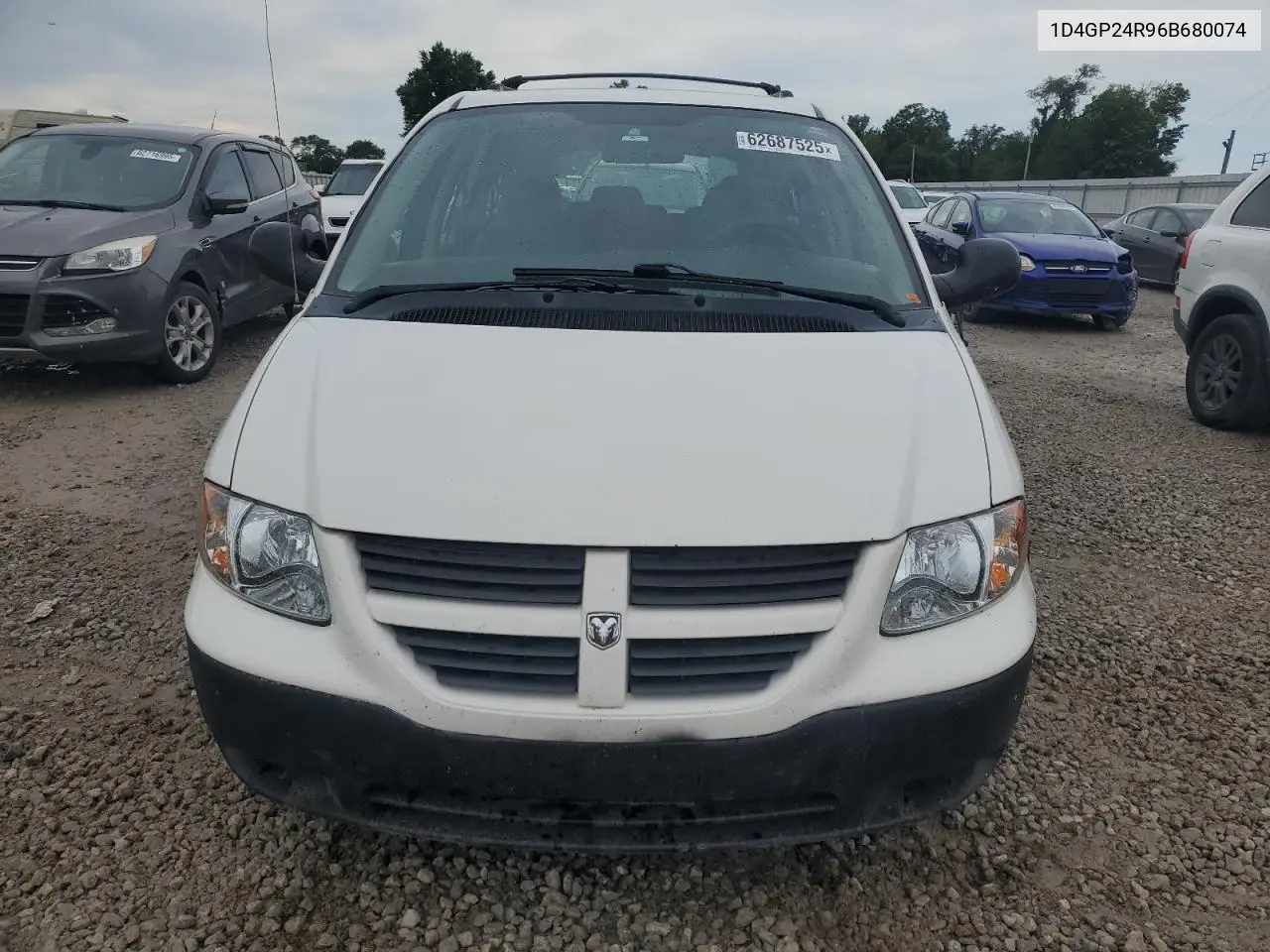 2006 Dodge Grand Caravan Se VIN: 1D4GP24R96B680074 Lot: 62687525