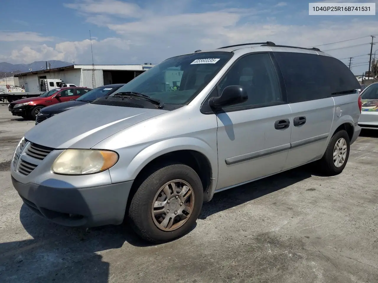 2006 Dodge Caravan Se VIN: 1D4GP25R16B741531 Lot: 65560035