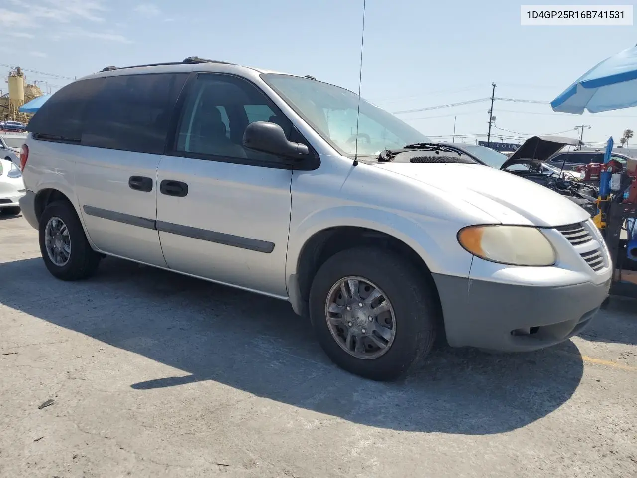 2006 Dodge Caravan Se VIN: 1D4GP25R16B741531 Lot: 65560035