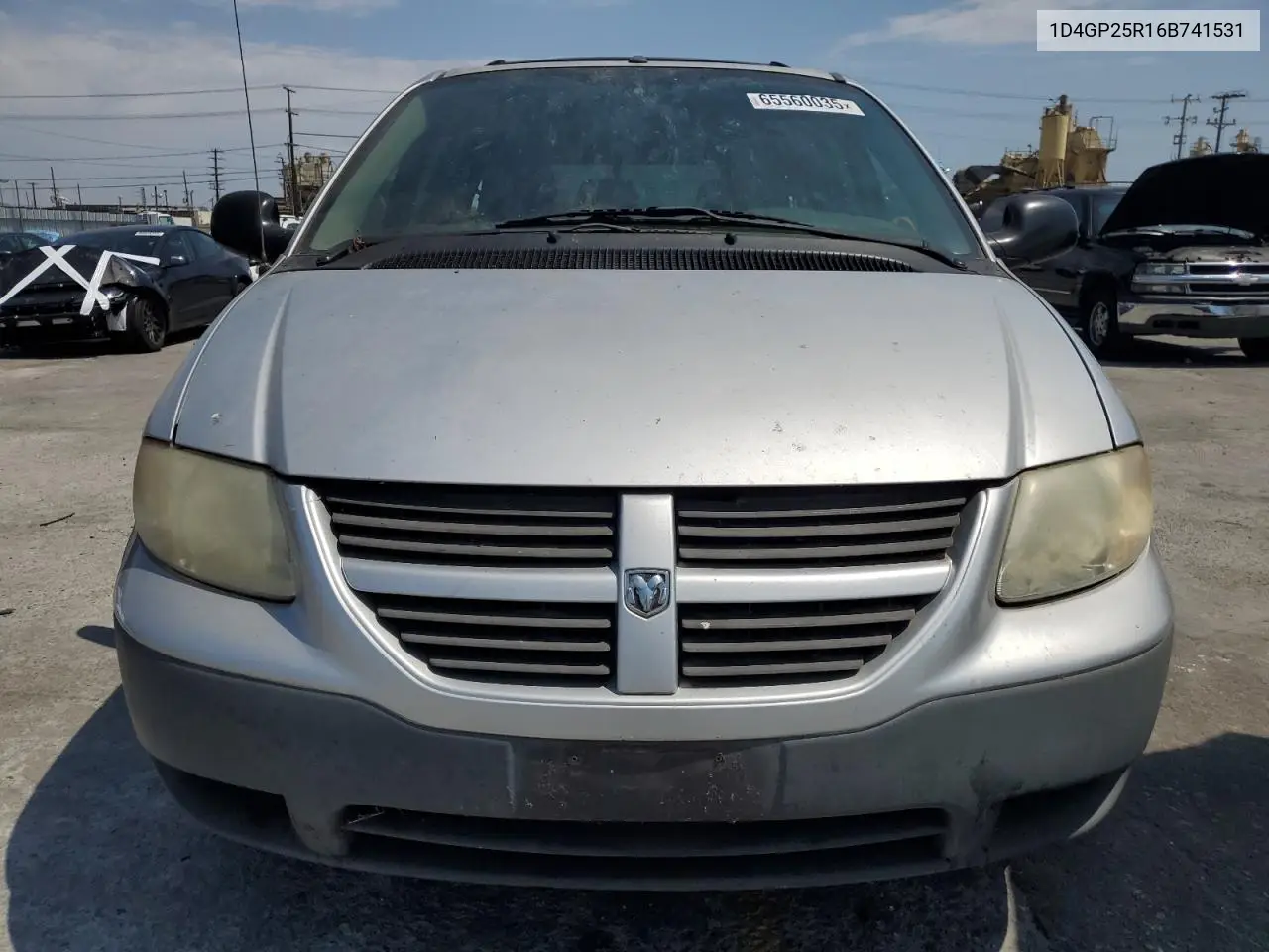 2006 Dodge Caravan Se VIN: 1D4GP25R16B741531 Lot: 65560035