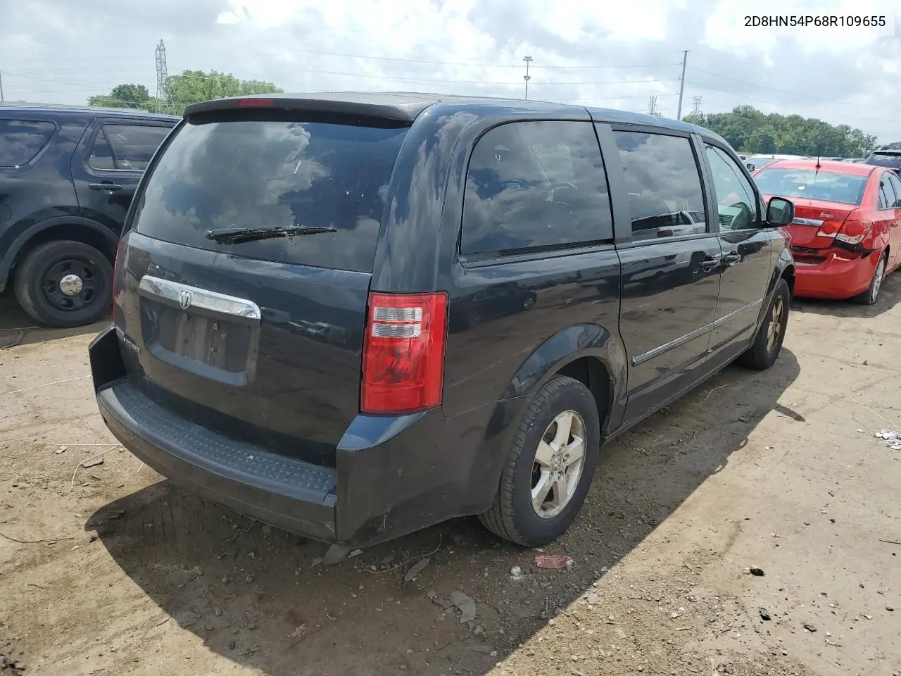 2008 Dodge Grand Caravan Sxt VIN: 2D8HN54P68R109655 Lot: 62907495