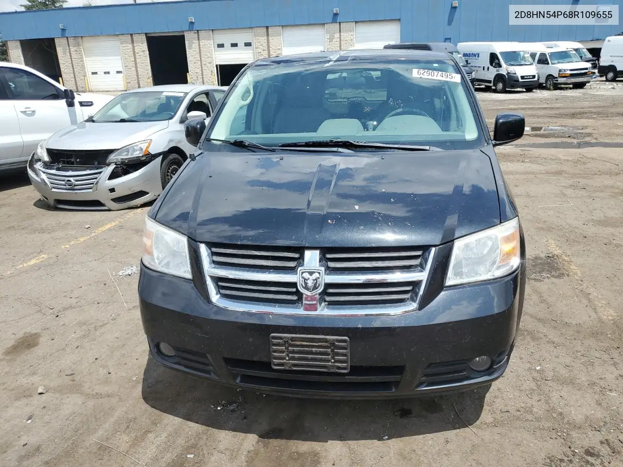 2008 Dodge Grand Caravan Sxt VIN: 2D8HN54P68R109655 Lot: 62907495