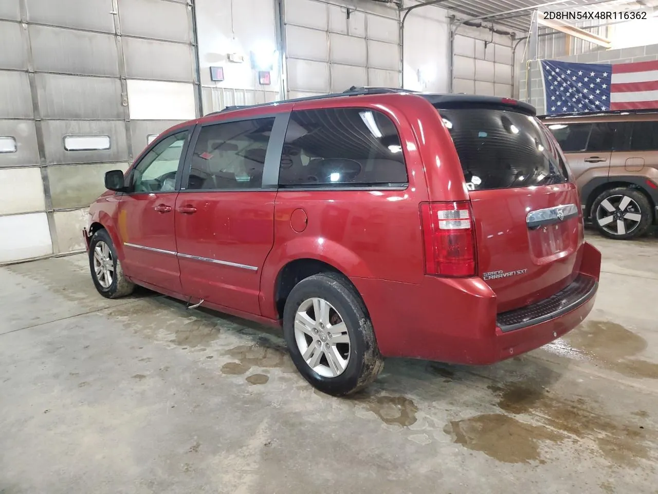 2008 Dodge Grand Caravan Sxt VIN: 2D8HN54X48R116362 Lot: 86359394