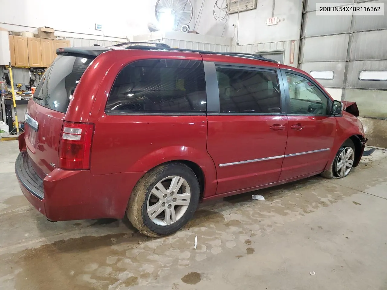 2008 Dodge Grand Caravan Sxt VIN: 2D8HN54X48R116362 Lot: 86359394