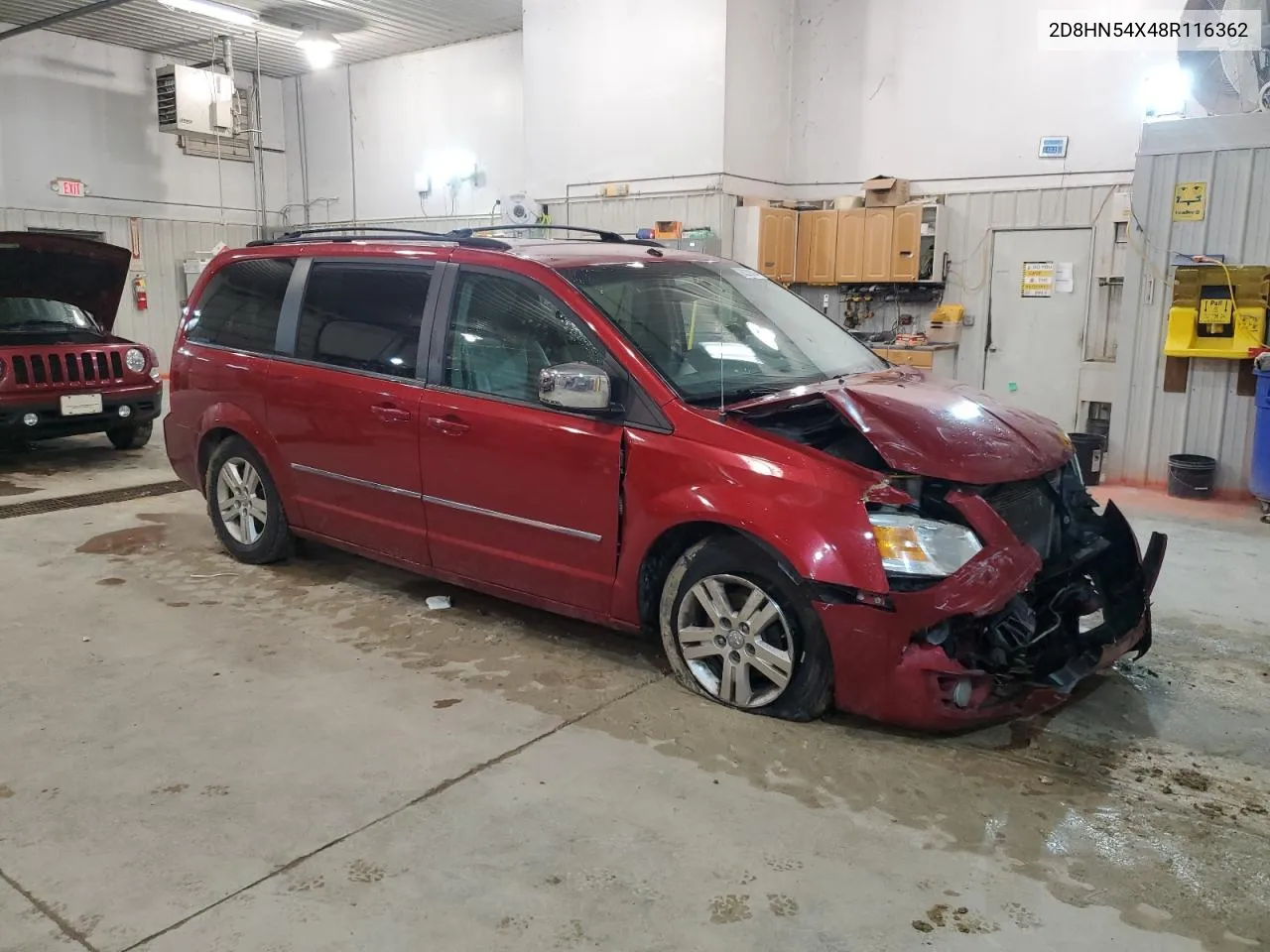 2008 Dodge Grand Caravan Sxt VIN: 2D8HN54X48R116362 Lot: 86359394