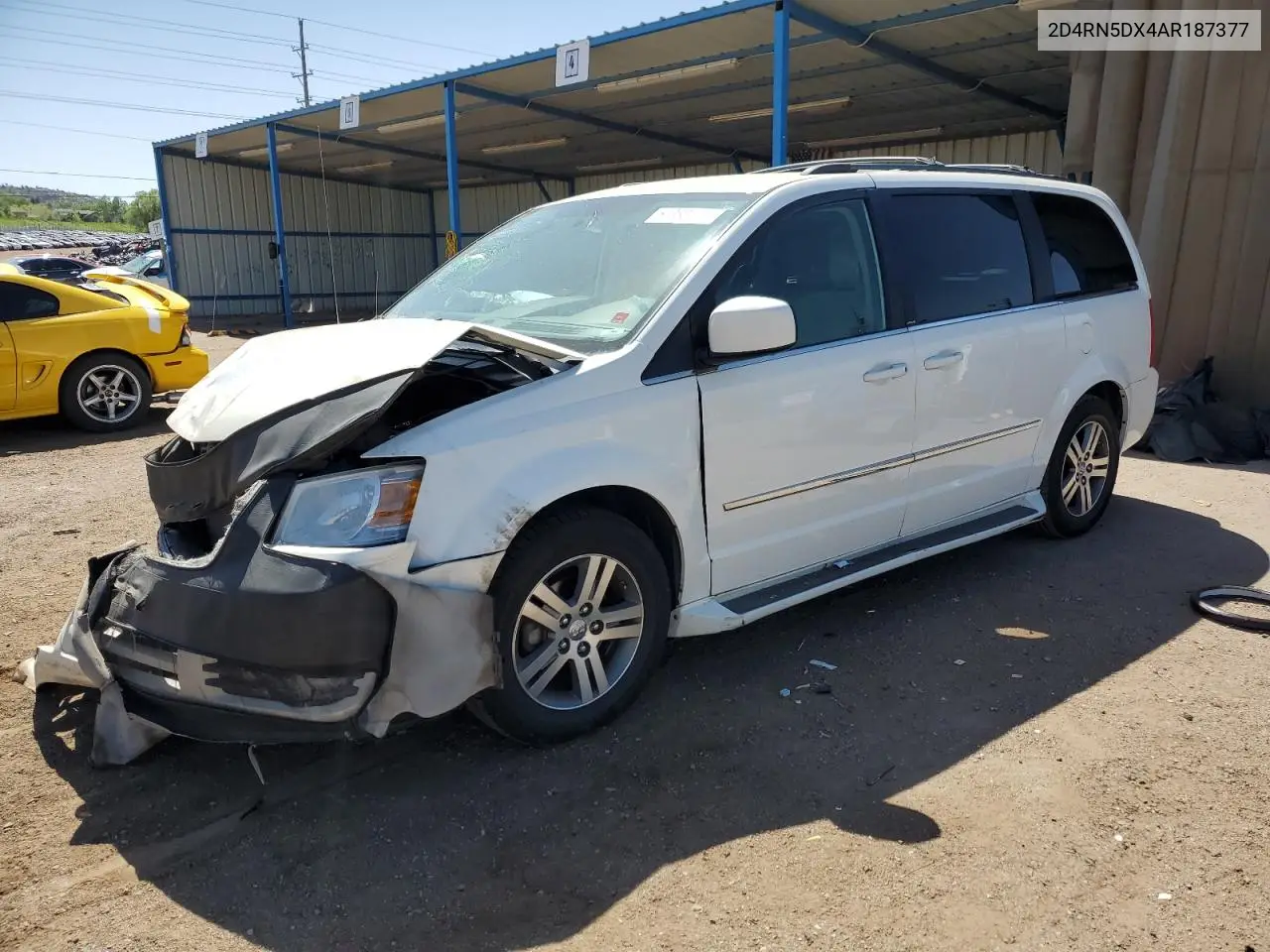 2010 Dodge Grand Caravan Sxt VIN: 2D4RN5DX4AR187377 Lot: 57088685
