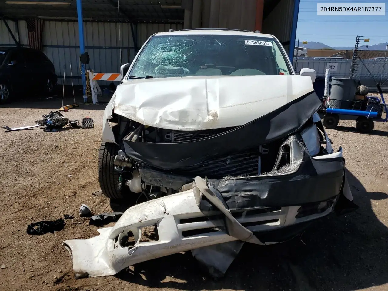 2010 Dodge Grand Caravan Sxt VIN: 2D4RN5DX4AR187377 Lot: 57088685