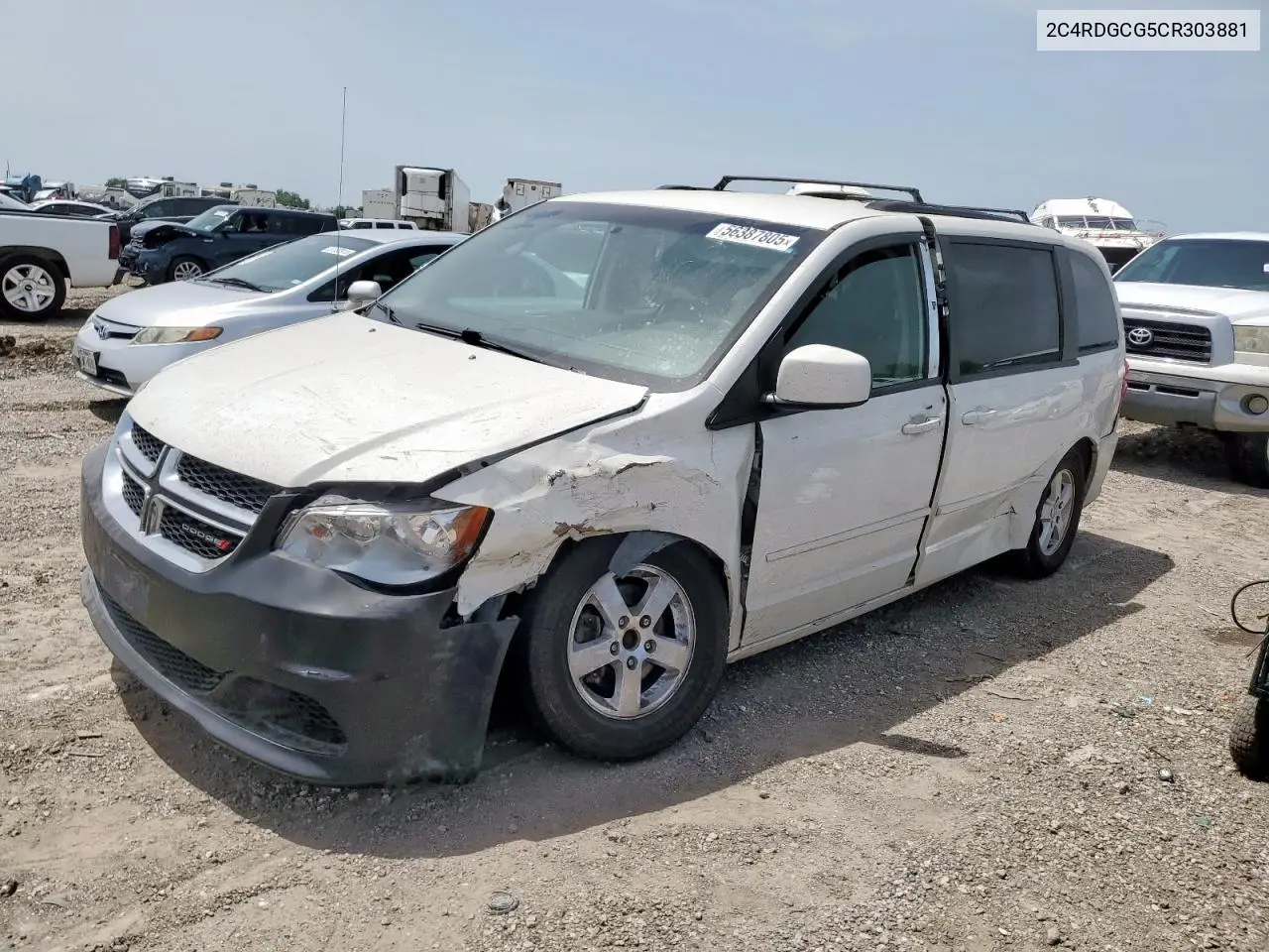 2012 Dodge Grand Caravan Sxt VIN: 2C4RDGCG5CR303881 Lot: 56387805
