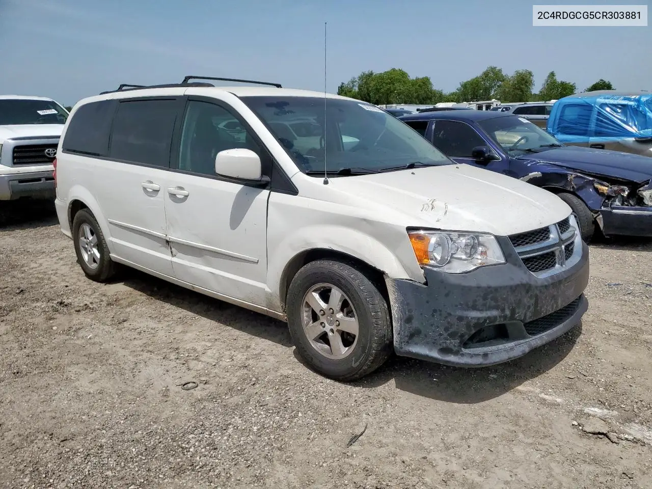 2012 Dodge Grand Caravan Sxt VIN: 2C4RDGCG5CR303881 Lot: 56387805