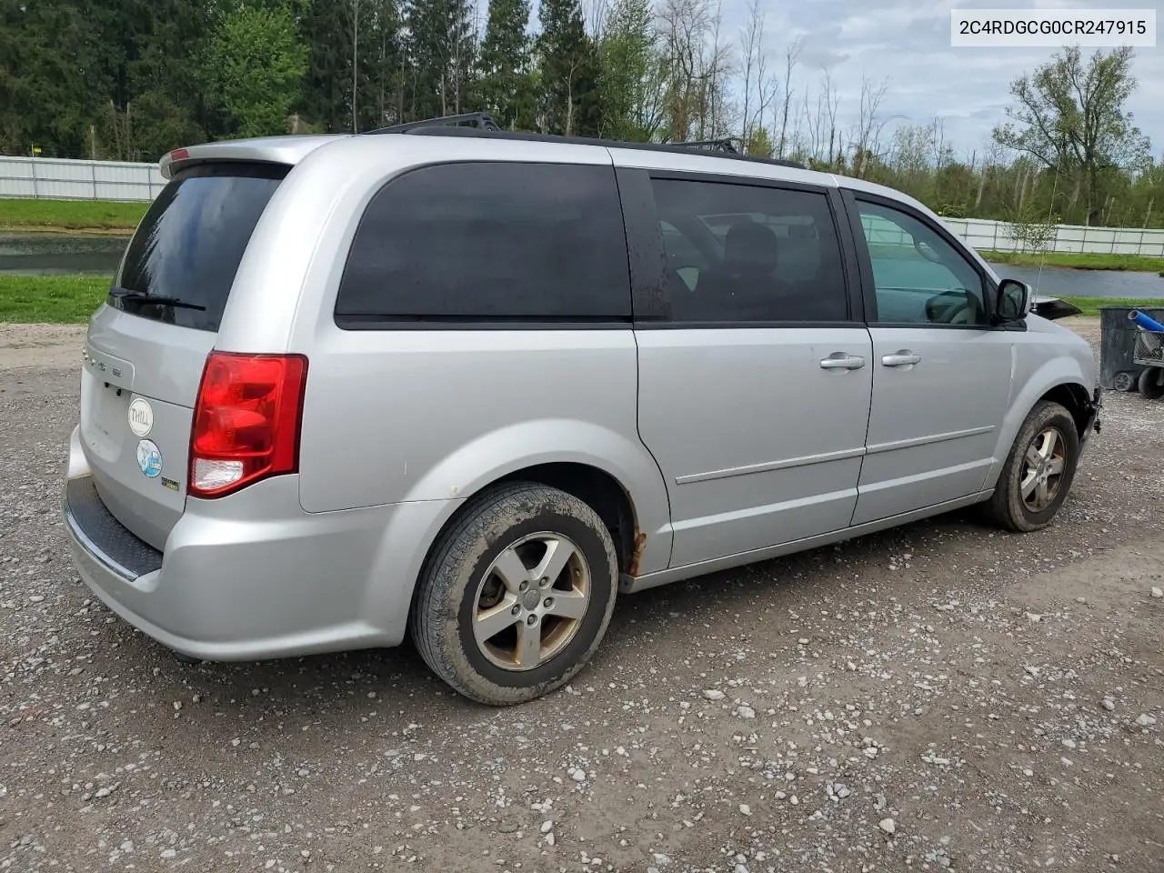 2012 Dodge Grand Caravan Sxt VIN: 2C4RDGCG0CR247915 Lot: 56857505