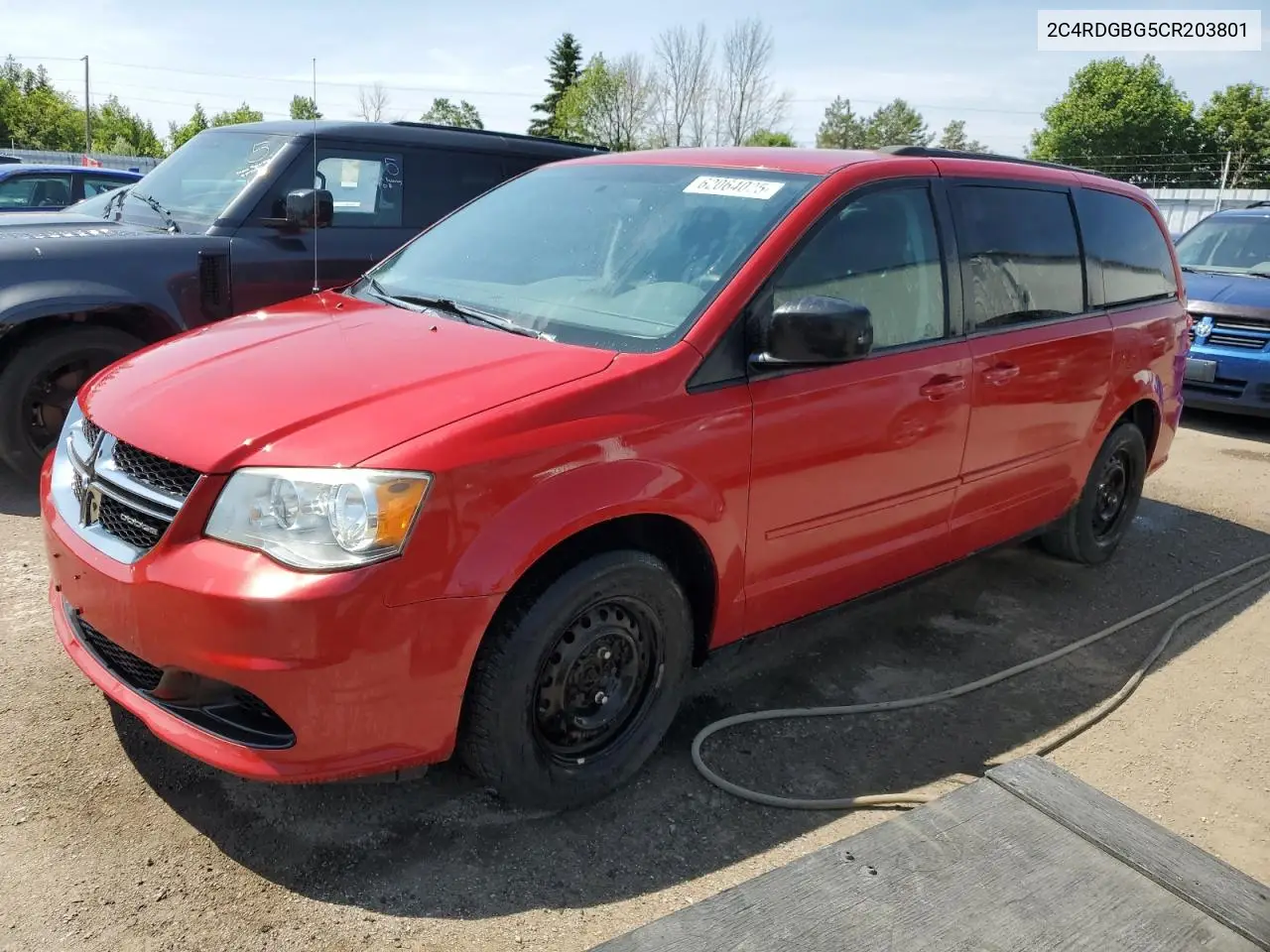 2012 Dodge Grand Caravan Se VIN: 2C4RDGBG5CR203801 Lot: 62064025